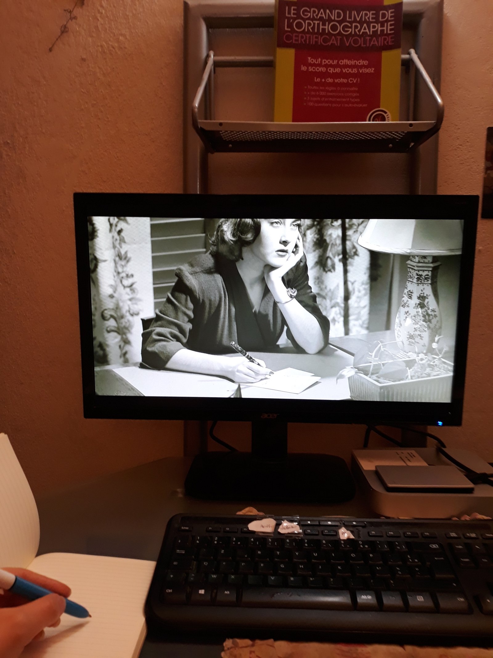 bureau de travail cinéma Hélène Robert