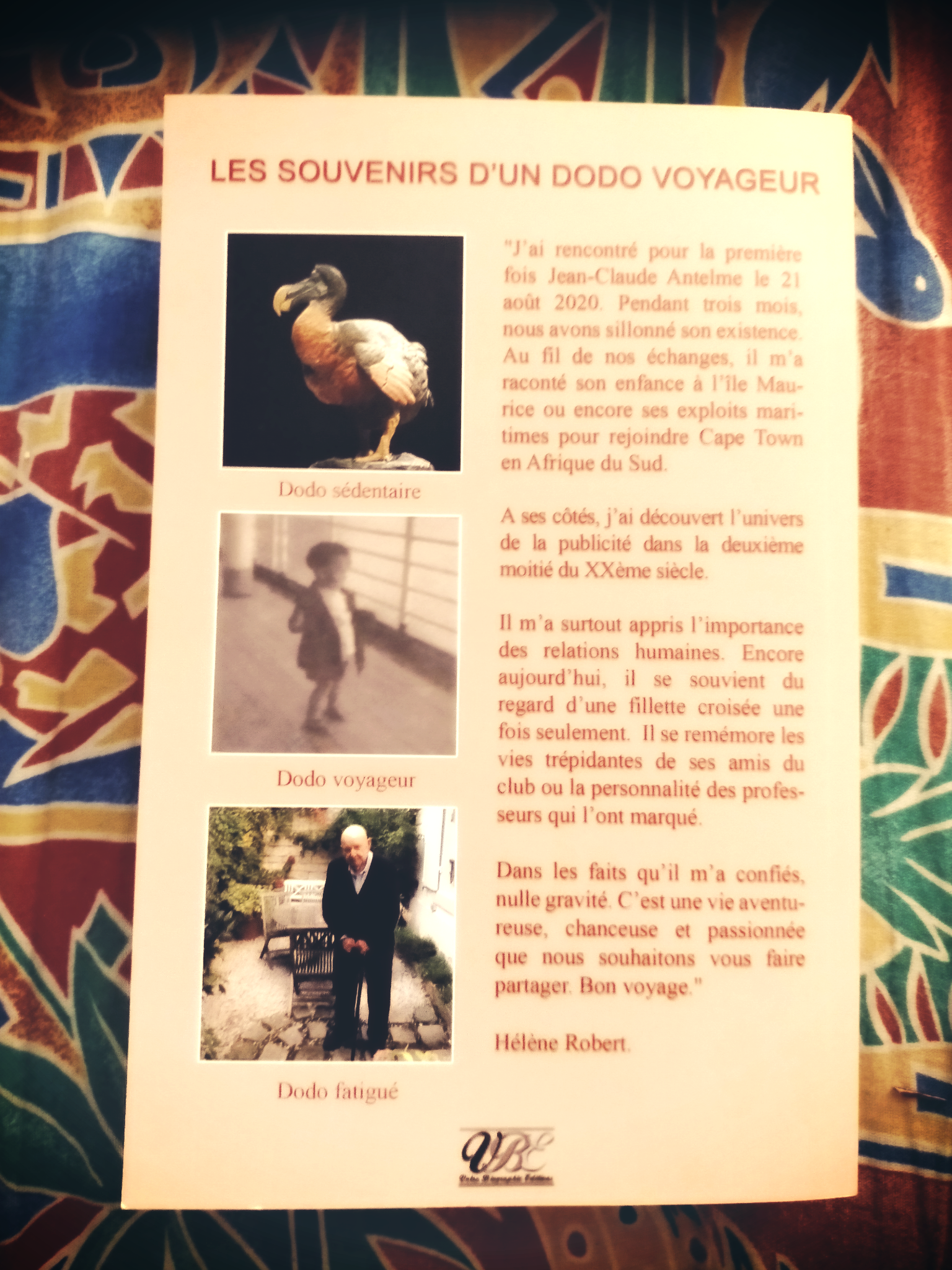 Quatrième de couverture de la biographie de Jean-Claude Antelme